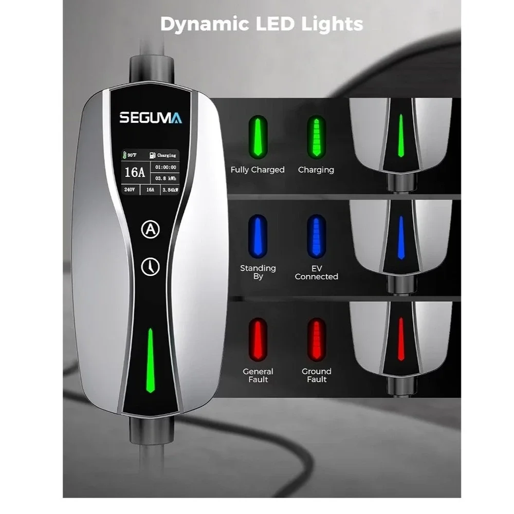 Level 1/2 Tesla‎ Charger, ETL/CSA Certified, Adjustable 6-16A, 25ft Extension